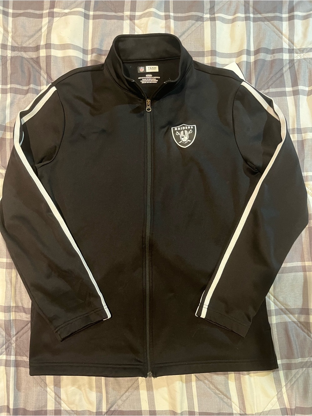 Las Vegas Raiders NFL Team Apparel Black Jacket  Size M
